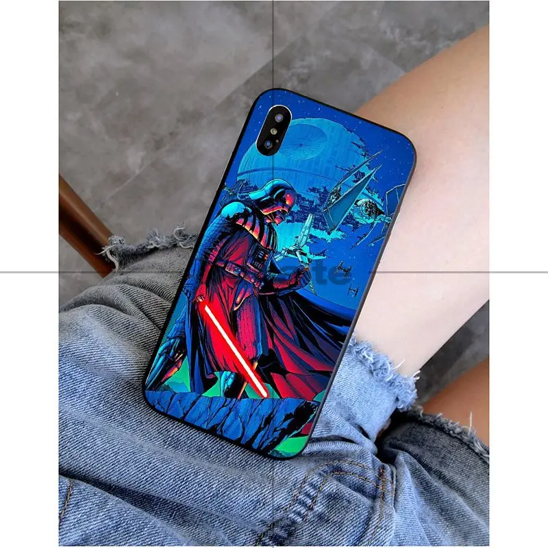 Babaite Darth vader star wars умный чехол черный мягкий чехол для iPhone X XS MAX 6 6s 7 7 plus 8 8 Plus 5 5S SE XR