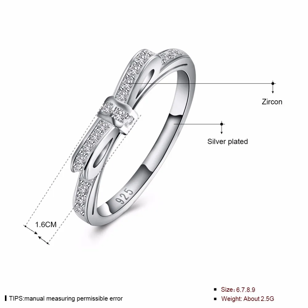 Красивое серебряное кольцо Женское с галстуком бабочкой|ring jewelry|ring czladies rings |