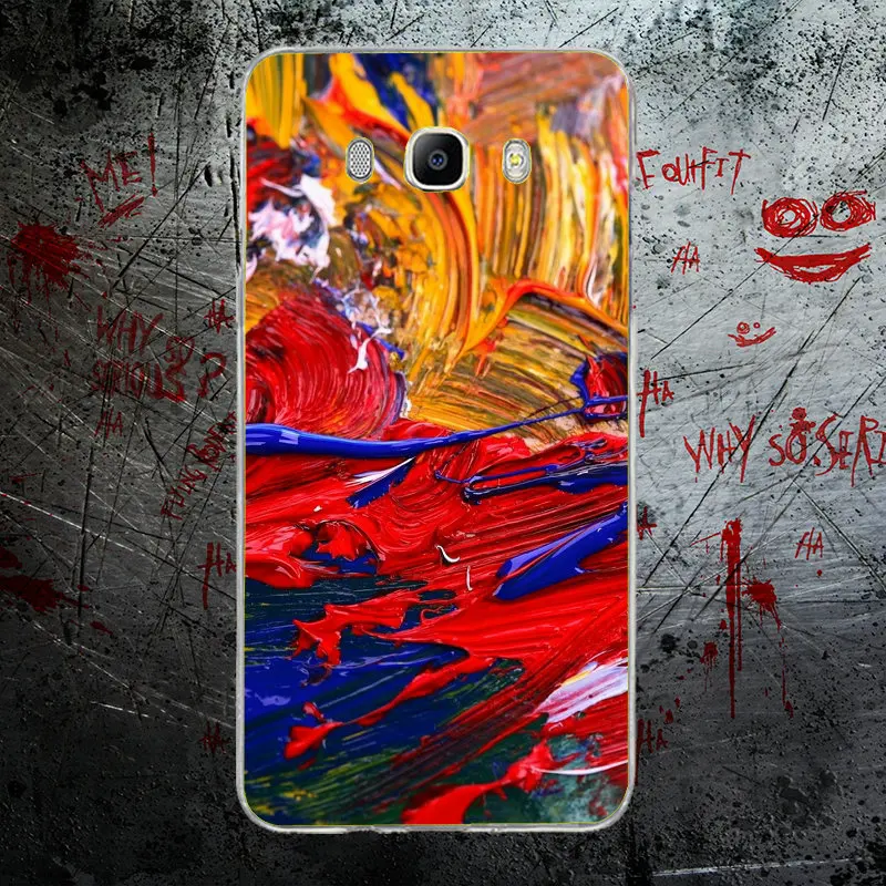 Soft Silicone Transparent TPU Mobile Phone Cases For Samsung Galaxy J1 J2 J3 J5 J7 A3 A5 A7 2016 2017 Bags Abstract Paint Color | Мобильные