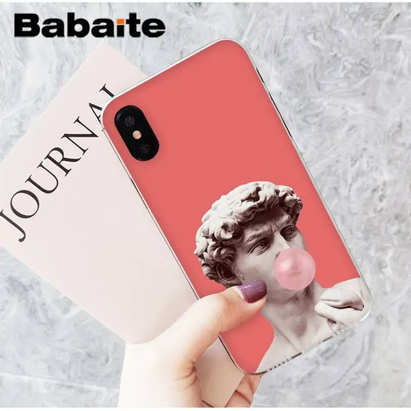 A16 Babaite Art Fresco Michelangelo создание Адама чехол для телефона для iPhone X XS 6 6S 7 7plus 8 8Plus 5 5S XR 10 11 11pro 11promax - Цвет: A16