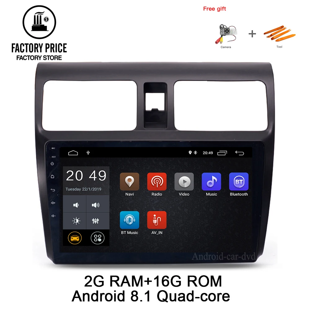 10 1 дюймов Android 8 2 + 16G Автомобильная Мультимедийная система для Suzuki Swift 2005 2016 gps