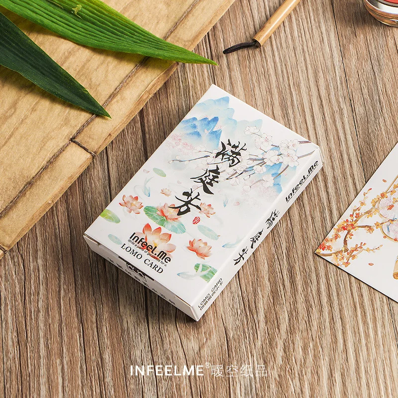 

28 Sheets/Set Novelty Garden Flower Series Lomo Card/Greeting Postcard/Birthday Letter Envelope Gift Card