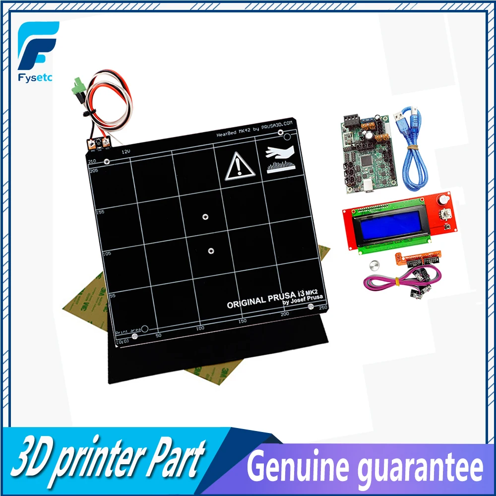 Prusa i3 MK2 MK2S 3d принтер мини-Рэмбо 1.3A комплект для материнской платы + черный PEI