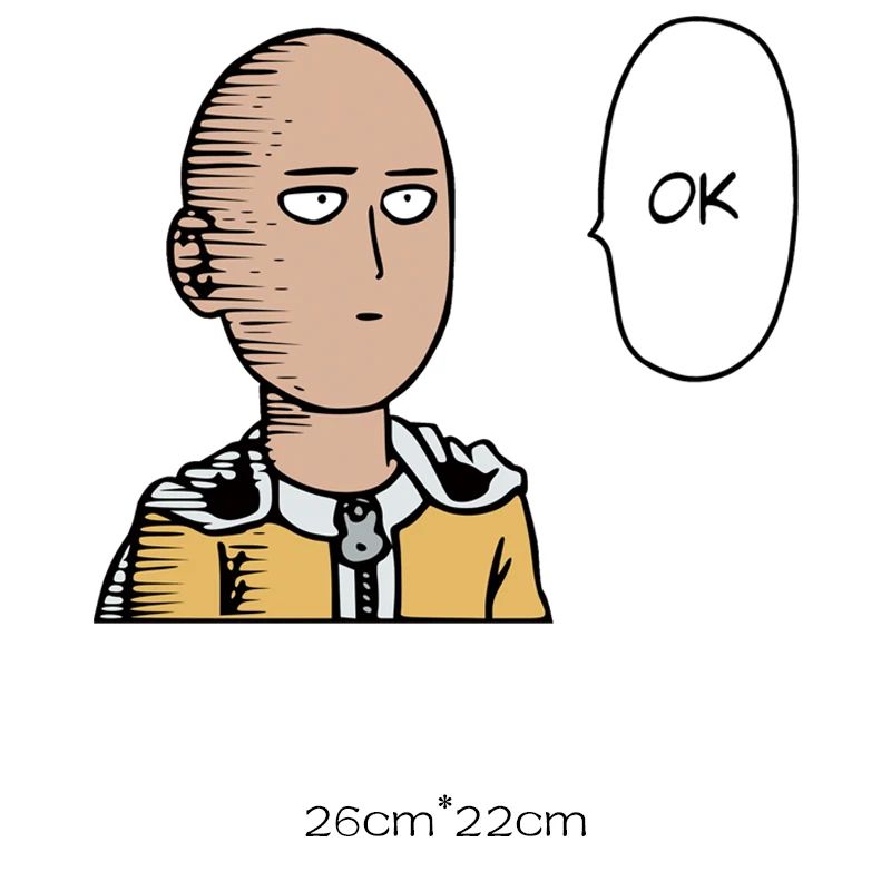 ONE PUNCH-MAN железные нашивки с полосками термо-Стикеры для одежды на одежде применение одного цветка аппликация передачи для одежды Аниме