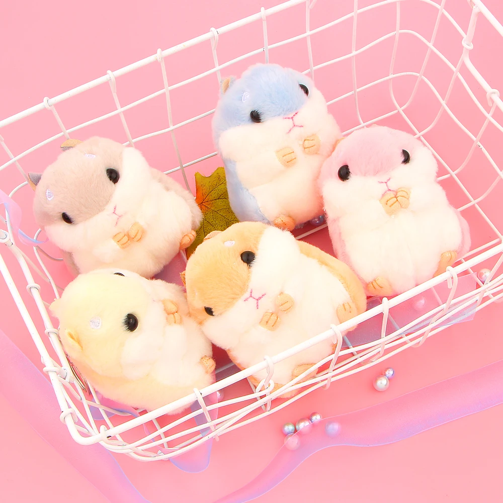 12 см мини хомяк Pom игрушка Pom Женский пушистый Кролик Хомяк игрушка кукла сумка автомобиль брелок монстр брелок ювелирные изделия подарок игрушка