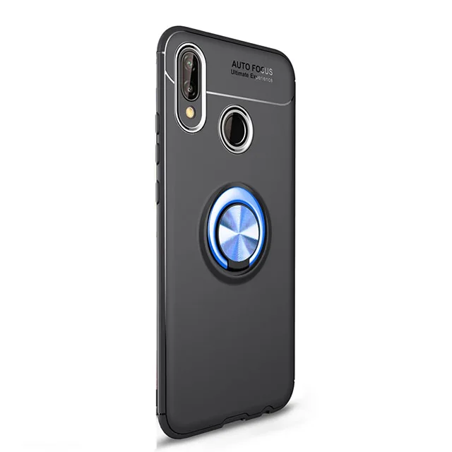 Black blue Чехол для huawei P Smart /P Smart Plus, роскошный мягкий силиконовый чехол из ТПУ на заднюю панель, защитный чехол, Fundas On PSmart+ аксессуар - Цвет: Black blue