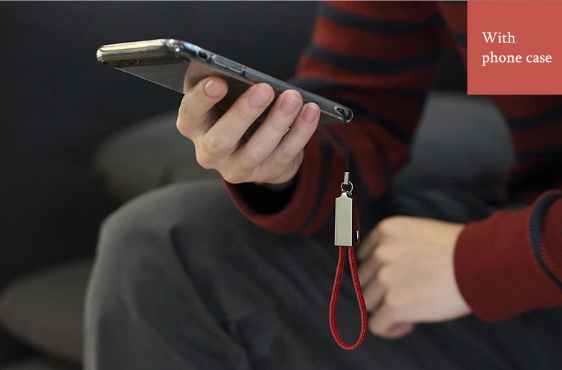 Металлический кожаный мини-брелок USB Type-C для быстрой зарядки usb-кабель Type-c