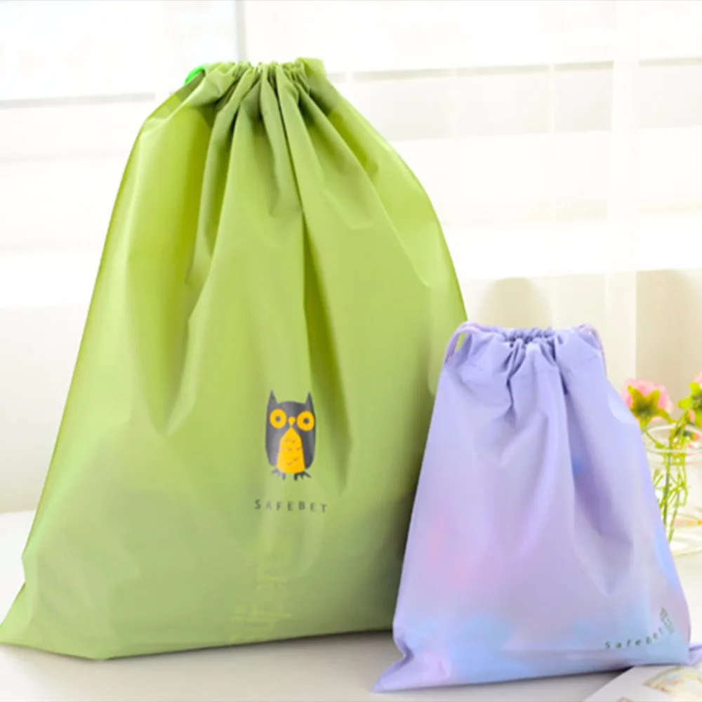 5 шт./компл. водонепроницаемые сумки для хранения с мультяшным рисунком на шнурке