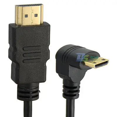 Down Angle DANSPEED 1080P HDMI A F/M для вверх вниз прямоугольный к Mini HDMI Мужской кабель V1.4 ТВ кабель для 1080P HD tv - Цвет: Down Angle