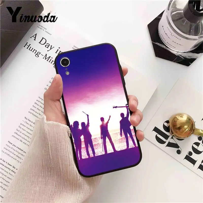 Yinuoda Queen Rock Group жесткий чехол для iPhone 8 7 6 6S 6Plus X XS MAX 5 5S SE XR 10 Чехлы 11 pro