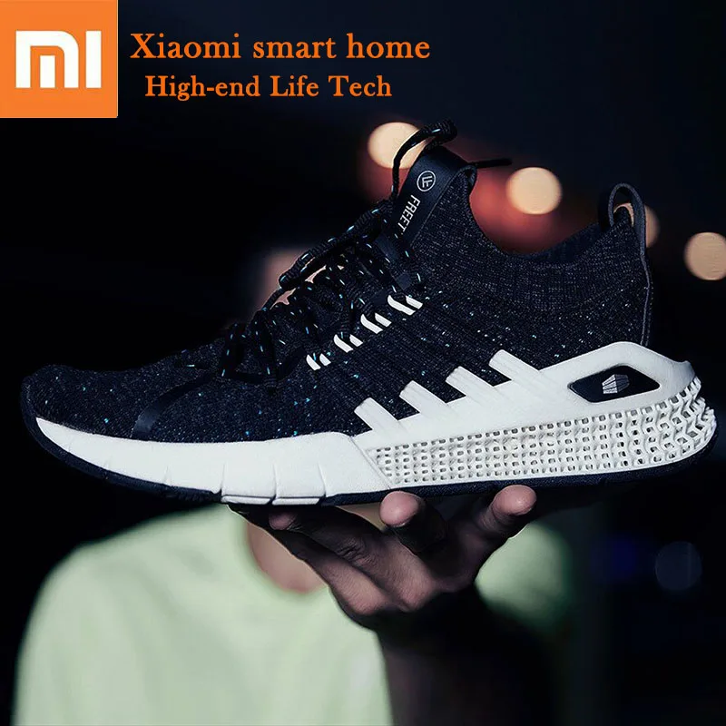 Xiaomi FREETIE спортивная обувь 3D технология Вязание полые очень эластичные удобные дышащие Нескользящие мужские тянущиеся кроссовки
