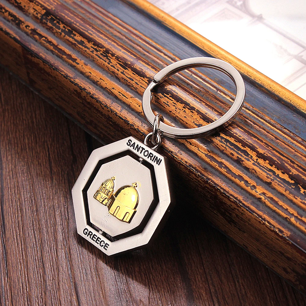 Vicney новинка Санторини брелок греческое этническое стильный Эгейское море собор
