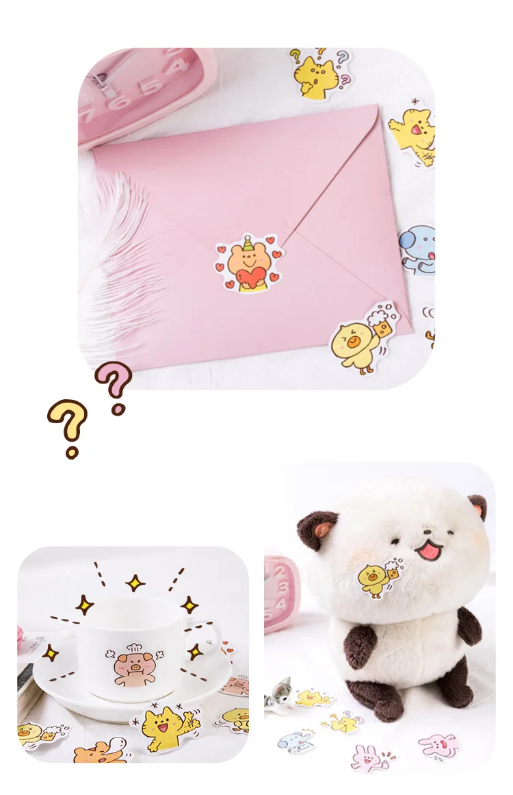 45 шт./лот домашних животных коллекция мини декоративные Kawaii милая коробочка наклейки комплект Скрапбукинг хлопья журнал стационарные деко