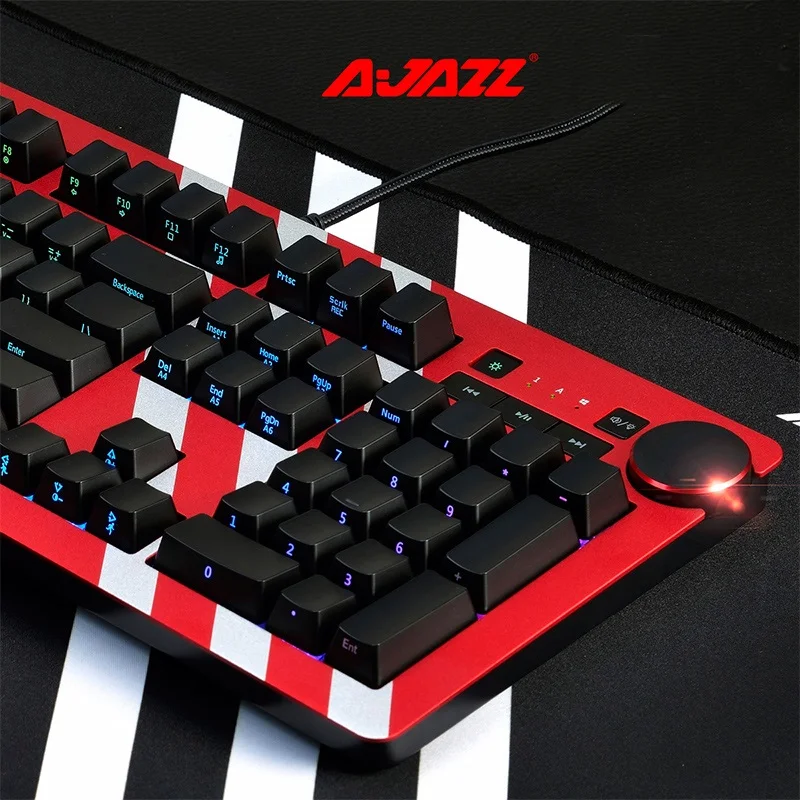 Ajazz AK60 USB Проводная боковая резьба белый светильник/RGB подсветка механическая