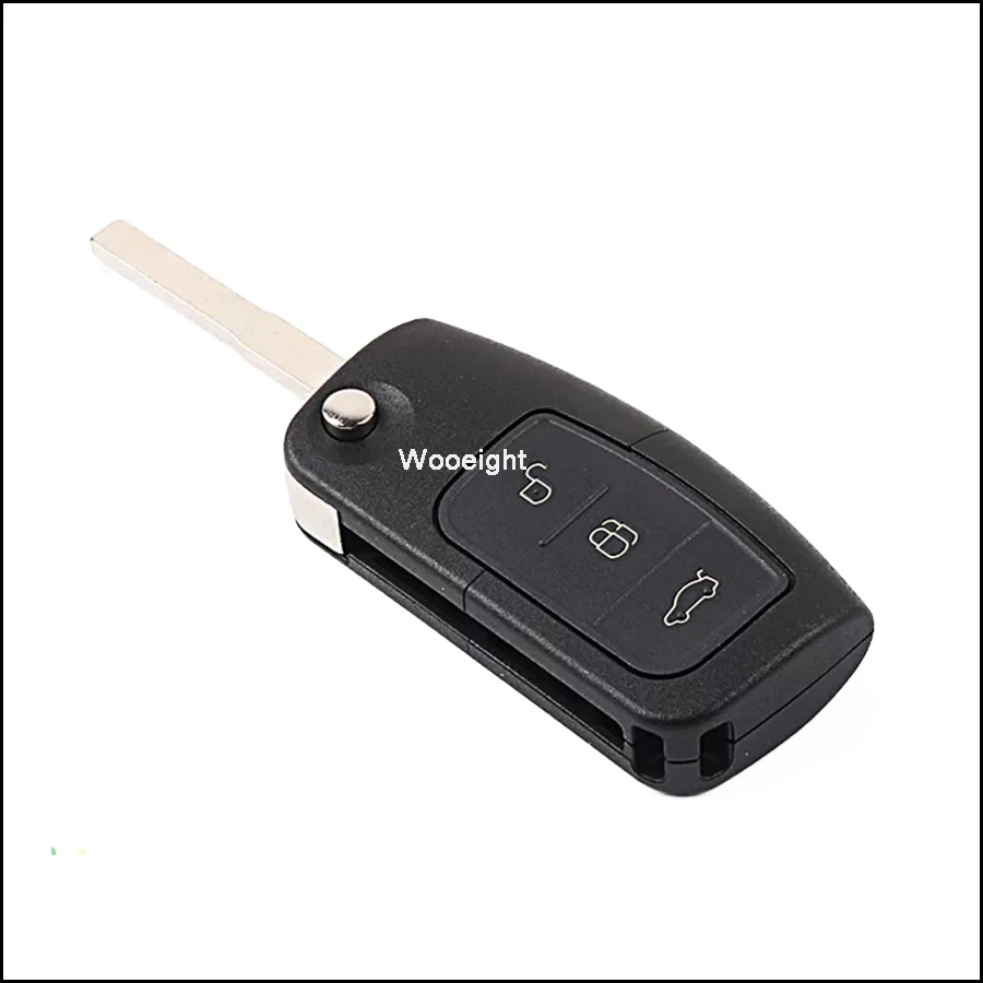 Новый корпус для ключей Wooeight раскладной чехол с 3 кнопками Ford Mondeo Fiesta C-Max S-Max Kuga Galaxy
