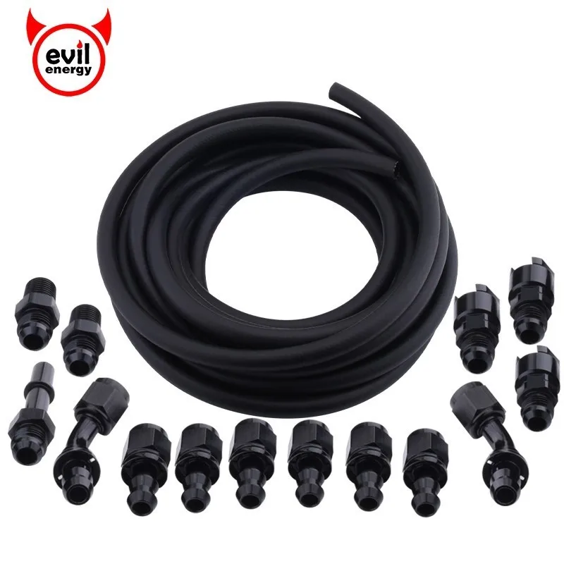 evil energy AN6 Complete LS Conversion Fuel Injection Line Fitting Install Kit EFI FI |