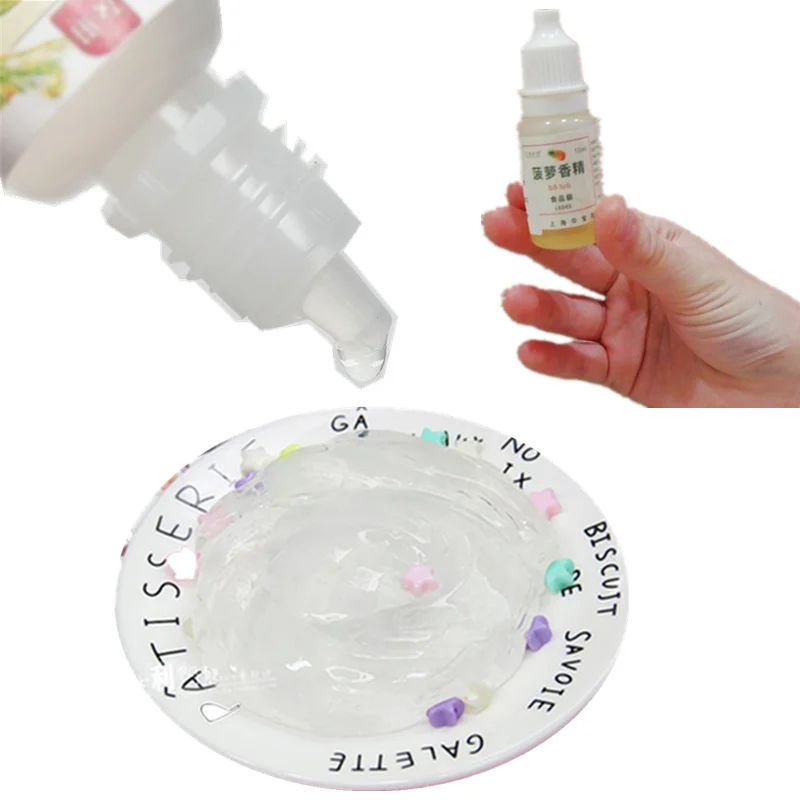 10 мл слайм съедобный вкус DIY игрушки для детей моделирование глина запах сладкий ананас клубника ароматы слизи материал детский подарок