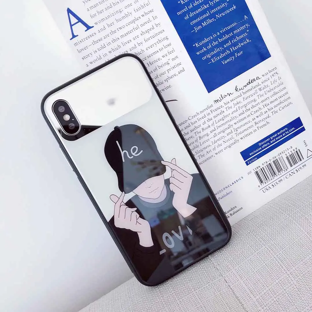 Модные Герои мультфильмов Телефон чехол для iPhone 6 6s 7 8 10 X XR XS макс. закаленное