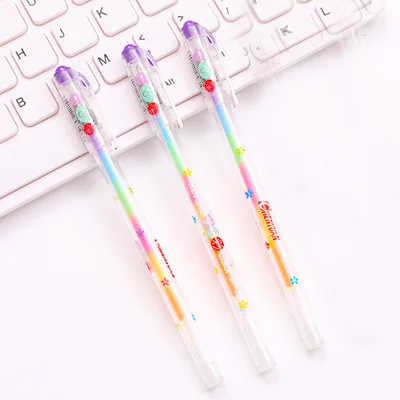 3 PCS Ручка для изменения цвета черная бумага флуоресцентная краска ручки карандаши маркеры для письма хайлайтеры офисные школьные принадлежности чернила 6 цветов - Цвет: 3 PCS