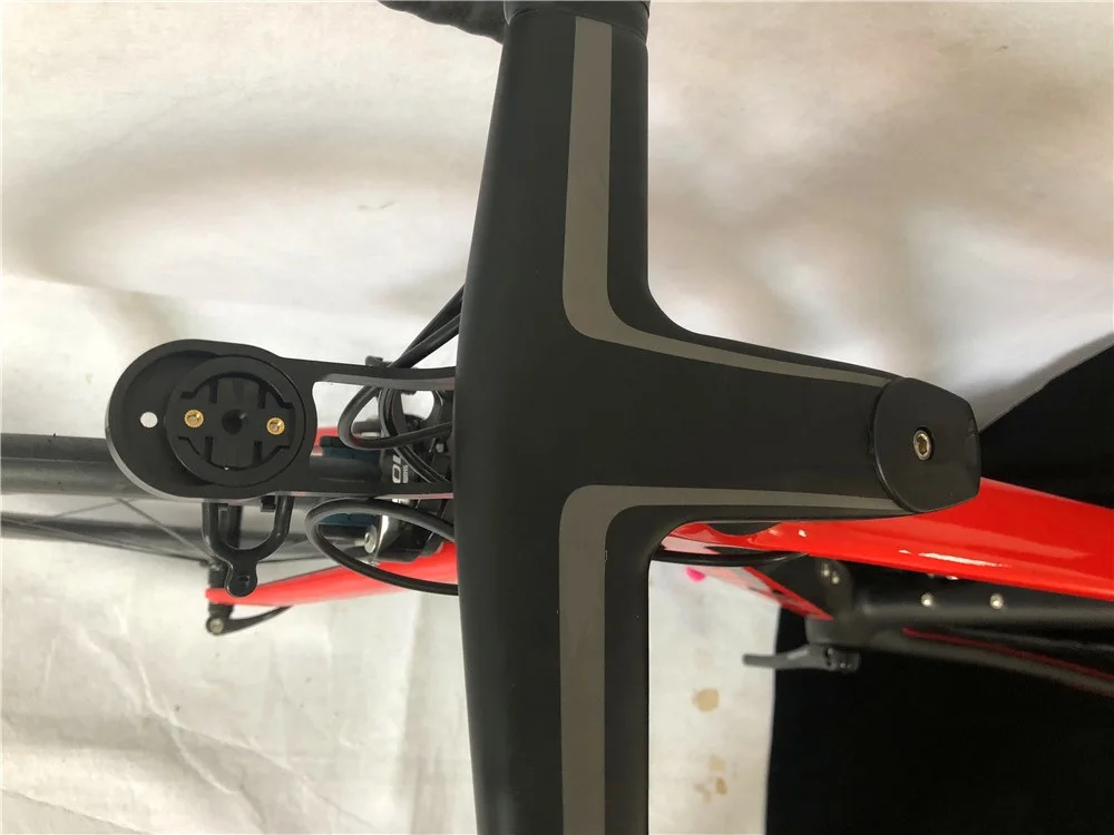 bar with holder T800 UD тканевый углеродный Руль 28,6 мм, 31,8 мм Интегрированный руль для шоссейного велосипеда, компьютерный держатель - Цвет: bar with holder