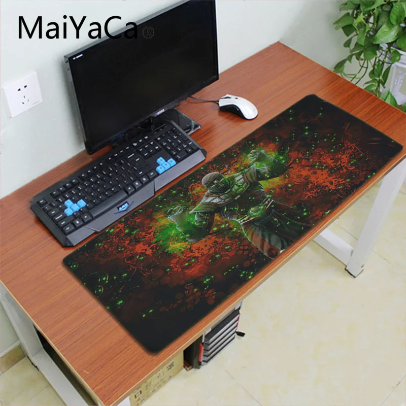 Резиновый прочный Настольный коврик для мыши Maiyaca mortal kombat с логотипом большой