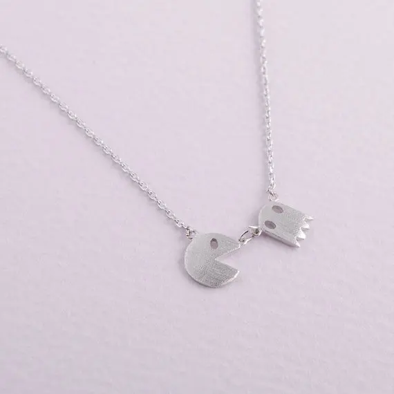 Трендовое женское ожерелье с золотым и серебряным покрытием подвеска героями