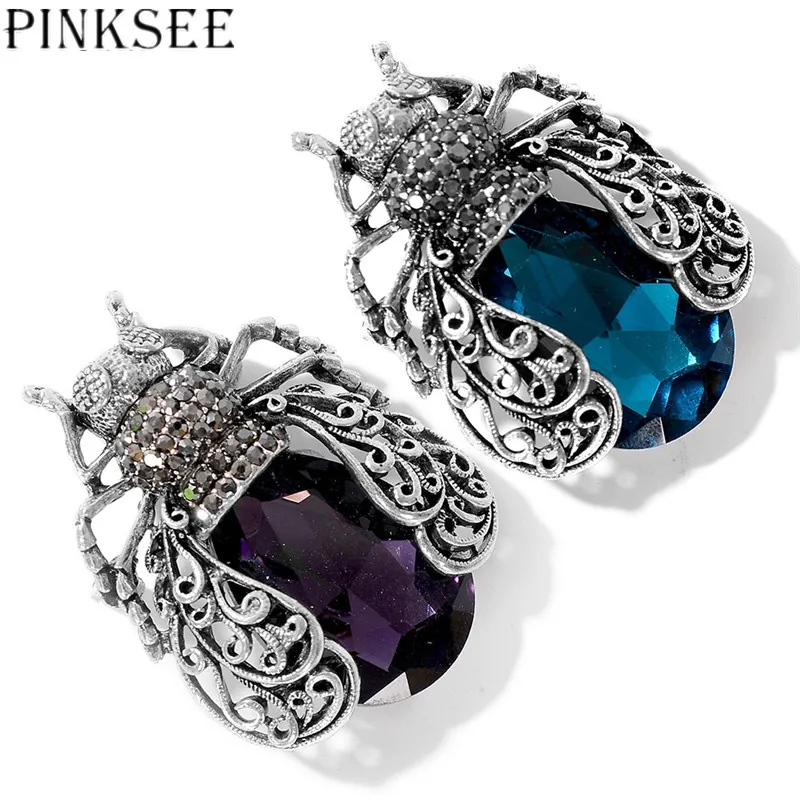 PINKSEE винтажная пчела насекомое корейский цинковый сплав Модный Искусственный