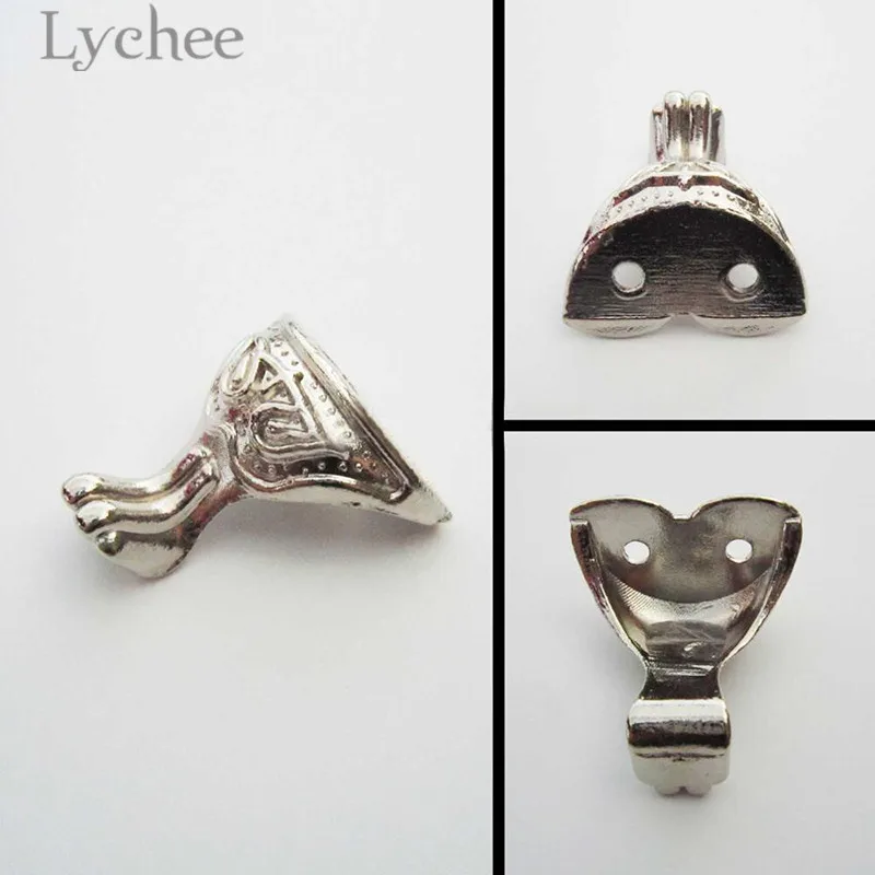 Фото Lychee 1pcs Vintage Jewelry Chest Box Feet Leg Antique Bronze Color Silver Furniture Parts Supplies Мебель Lychee 1pcs Vintage Jewelry Chest Box Feet Leg Antique Bronze Color Silver Furniture Parts Supplies Мебель