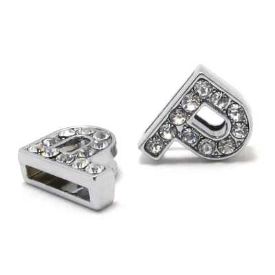8MM &quotN-Z &quot (10 pieces/lot) Full Rhinestone Slide Letters Charms Fit DIY Wristband &amp Bracelet | Украшения и аксессуары