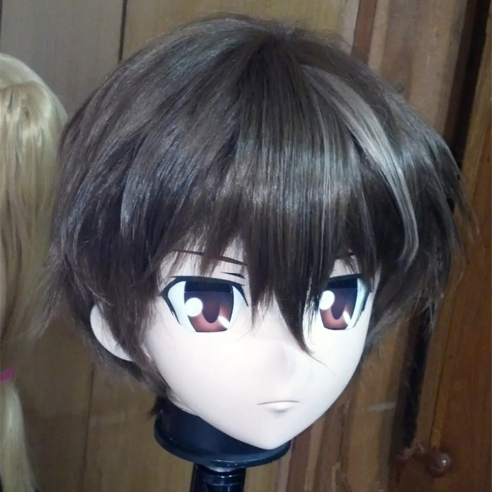 baratas (C2-040) Qualidade Superior Artesanal Feminino Silicone Borracha Rosto Kigurumi Cosplay Máscaras Crossdresser Boneca Japão Kigurumi Anime Role Play
