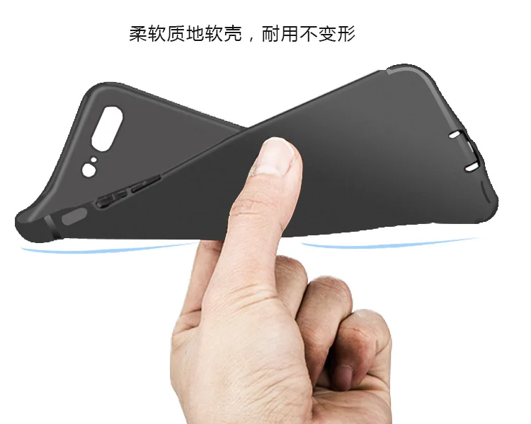 Роскошный Матовый Мягкий силиконовый чехол для iPhone 8 7 6 6s Plus 5 5s SE полный чехлы