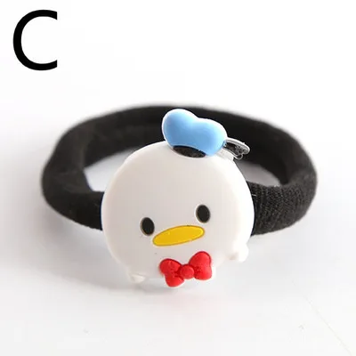1 шт. новые рисунки из мультфильма ПВХ ЦУМ Микки и Минни Маус Джек нарисованной длинноволосой девочкой, аксессуары для волос, резинки Головные уборы подарки для детей Дети нейлоновые ленты для волос