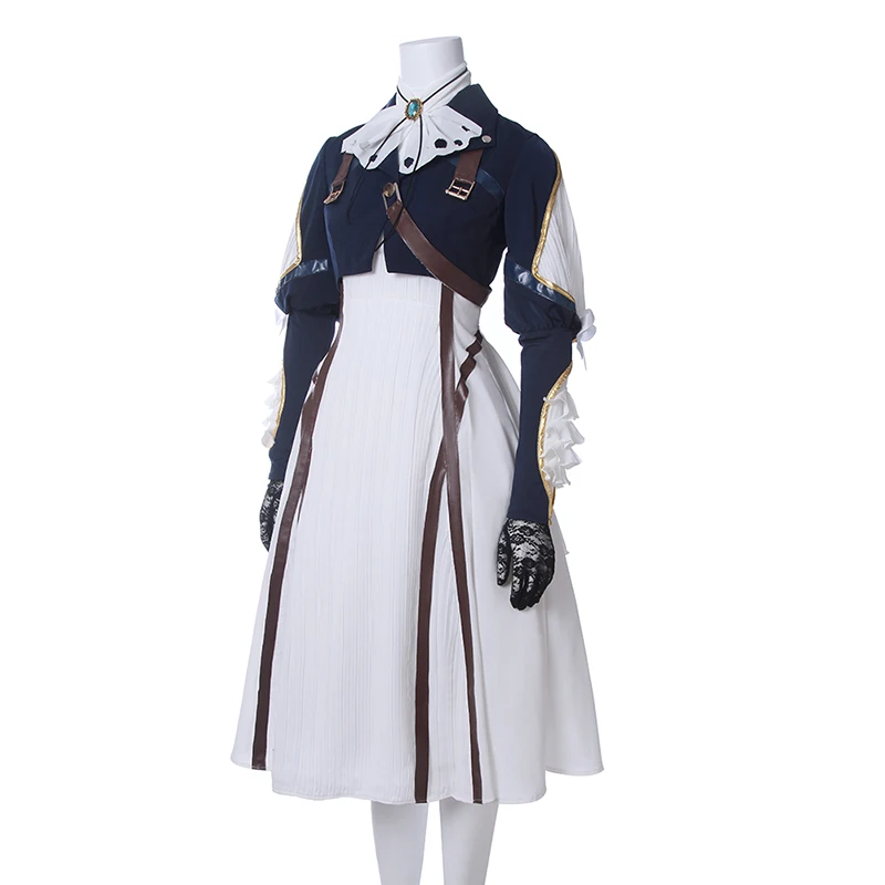 ROLECOS аниме фиолетовый Evergarden косплей костюм белое платье для женщин Косплей
