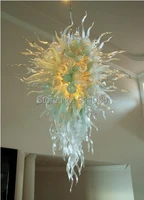 ice of fire italy design chandelier lighting led light source ce ul certificate mouth blown glass chandelier lighting