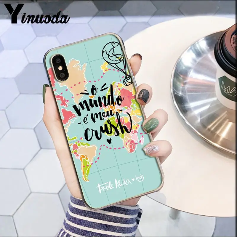 Yinuoda путешествие по всему миру Новинка чехол для телефона Fundas чехол для Apple iPhone 8 7 6 6S Plus X XS MAX 5 5S SE XR Чехол для мобильного телефона - Цвет: A4