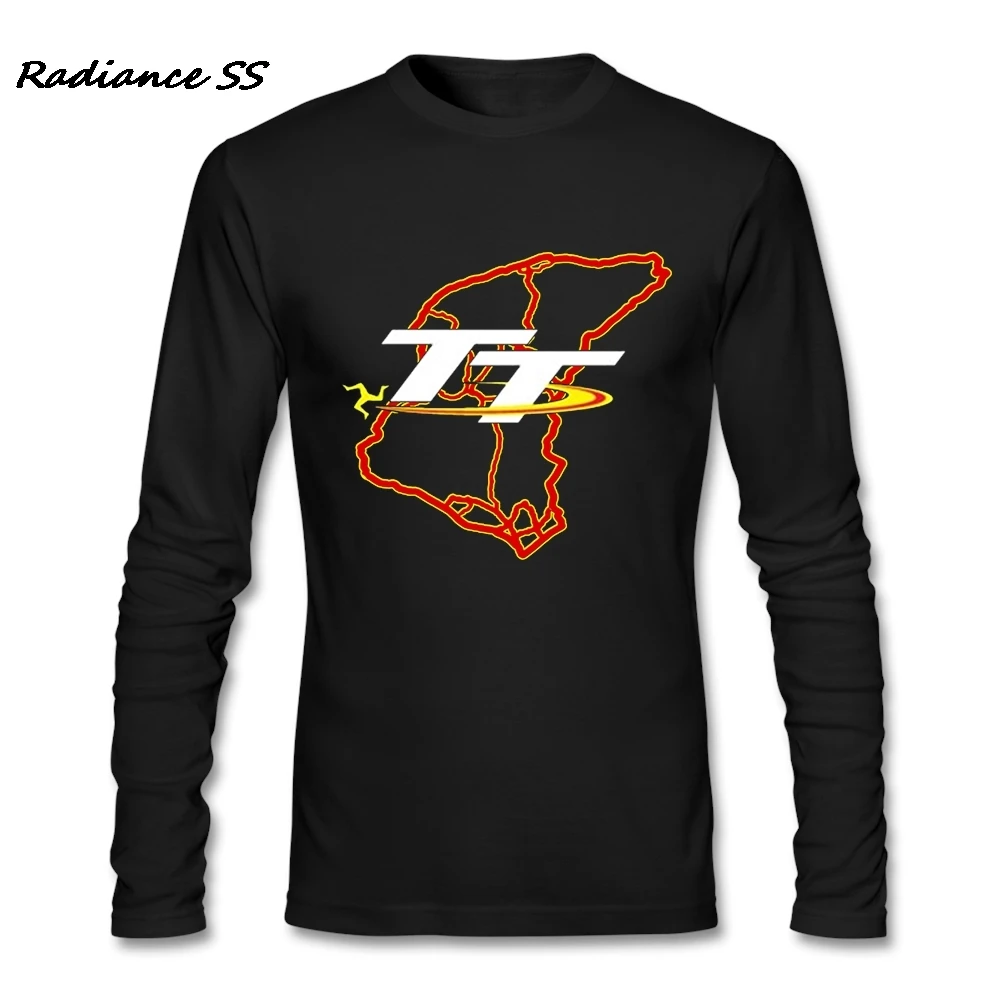 Горячая Распродажа мужские футболки с принтом остров Мэн TT Новинка Повседневная