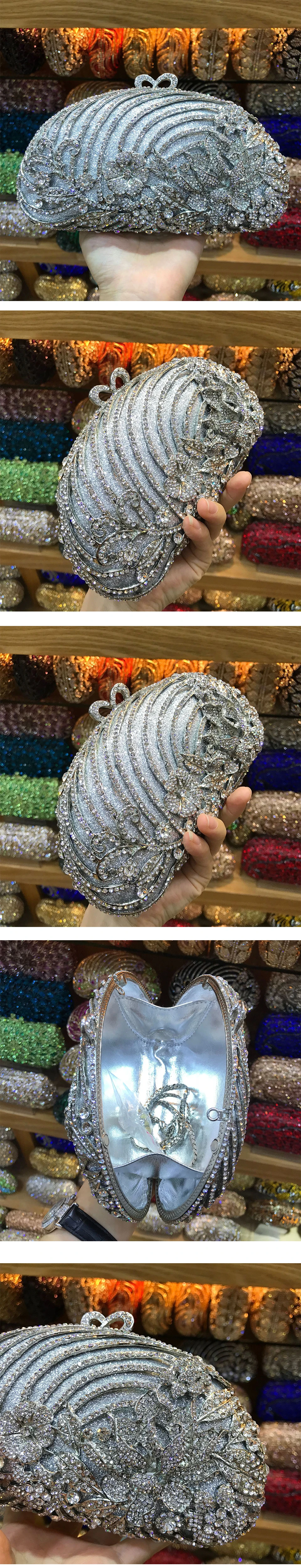 Зеленый Цвет выдалбливают бриллиантовые клатчи Minaudiere клатч женские вечерние сумочки женские вечерние клатчи сумка Кристалл женские кошельки