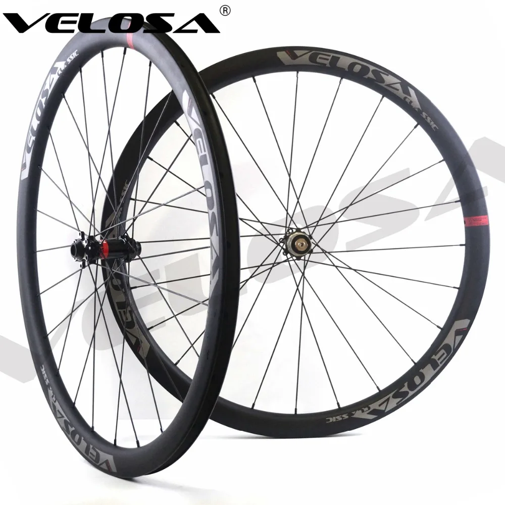 Velosa CX30 дорожные дисковые тормозные Углеродные колеса 30 мм клинчерная/трубчатая