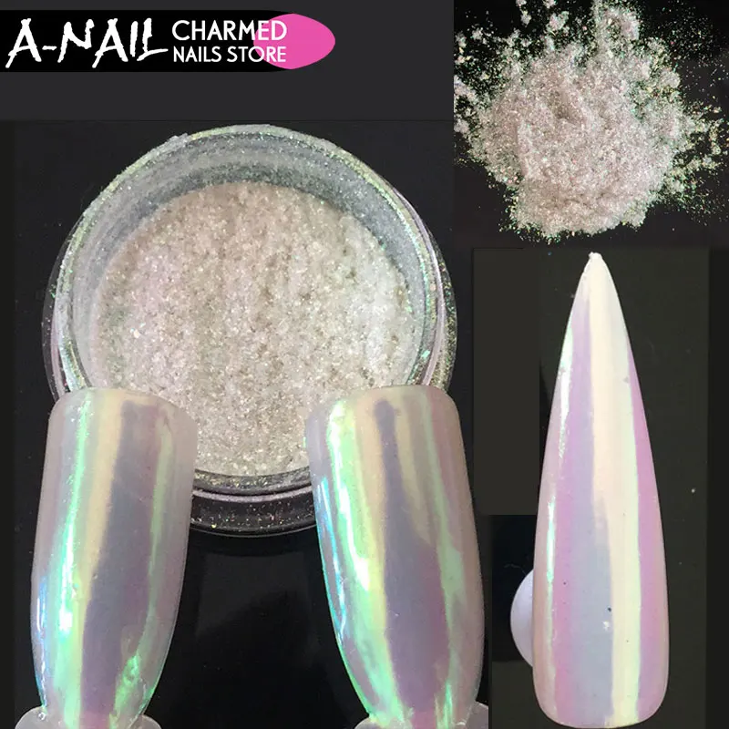 0 2 г/баночка Единорог неоновая Аврора пигмент лак для ногтей порошок УФ гель пыль