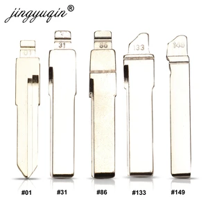 Лезвие для ключа автомобиля jingyuqin 15 шт #01 #31 #86 #133 #149 для Audi VW Polo Passat B5 Tiguan Golf Santana сидение Bora Skoda HU66 пустой ключ