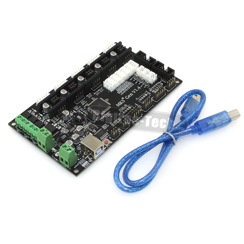 MKS Gen V1.4 3D принтер комплект с RepRap плата + 5 шт. TMC2100 Драйвер USB|Детали и аксессуары для