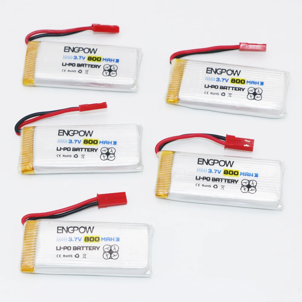 5 шт. 3 7 в 800 мАч lipo батарея + USB зарядное устройство портов с для H12C H12W DFD F181 RC