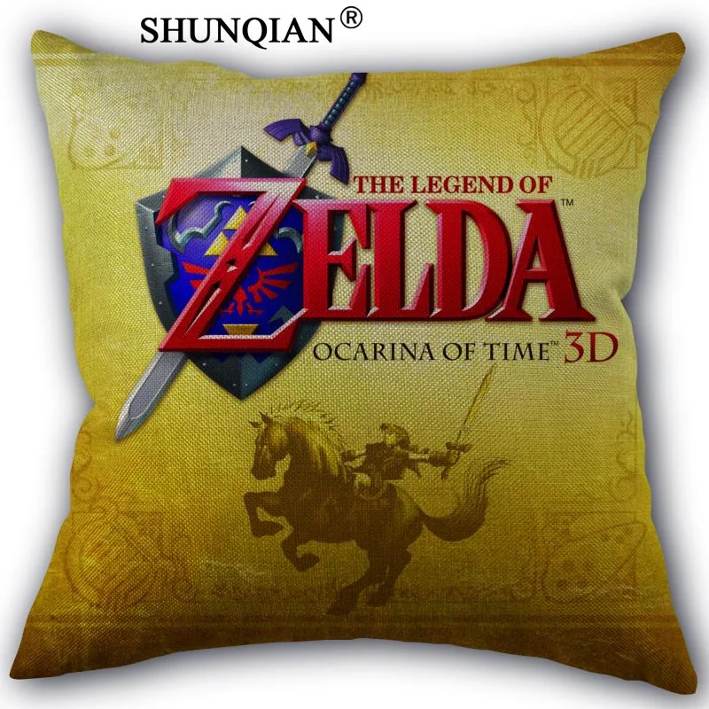 Legend Of Zelda хлопковая льняная Наволочка на заказ домашний текстиль спальня Свадебные украшения для офиса наволочки 45x45 см с одной стороны - Цвет: Pillow Cover