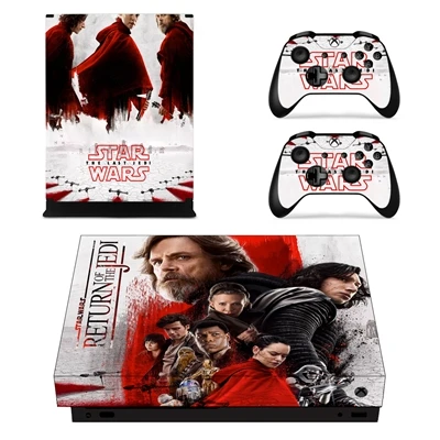 YSX1X0783 Скины для Xbox One X консоль и контроллер Звездные войны виниловые наклейки охлаждающий кожу крышка аксессуары протектор - Цвет: YSX1X0783