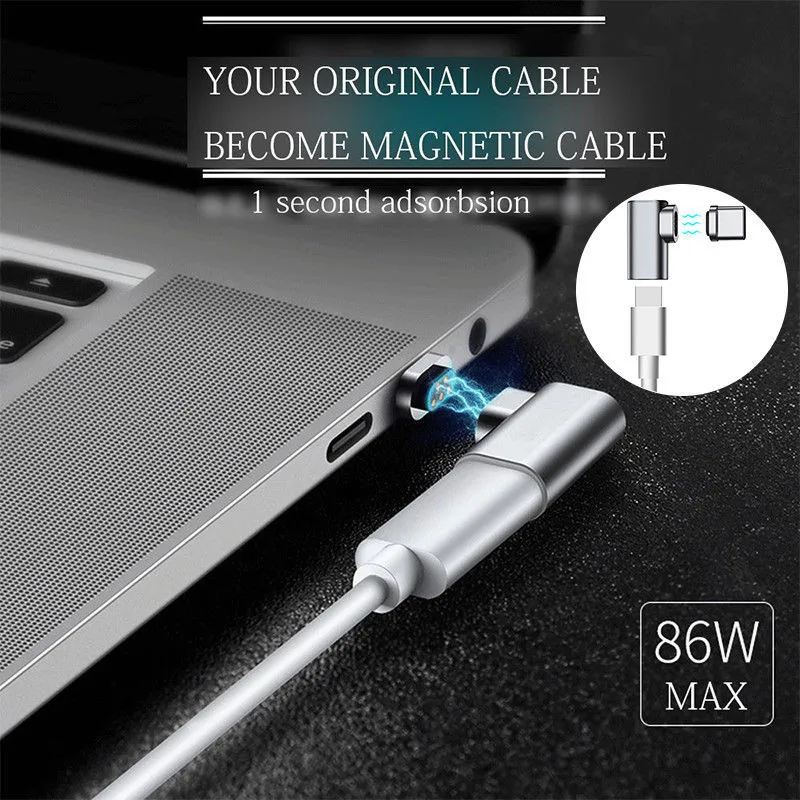 4.3A USB C Магнитный адаптер L Tip кабель преобразует в зарядный для Macbook Pro 2017/2016|usb c