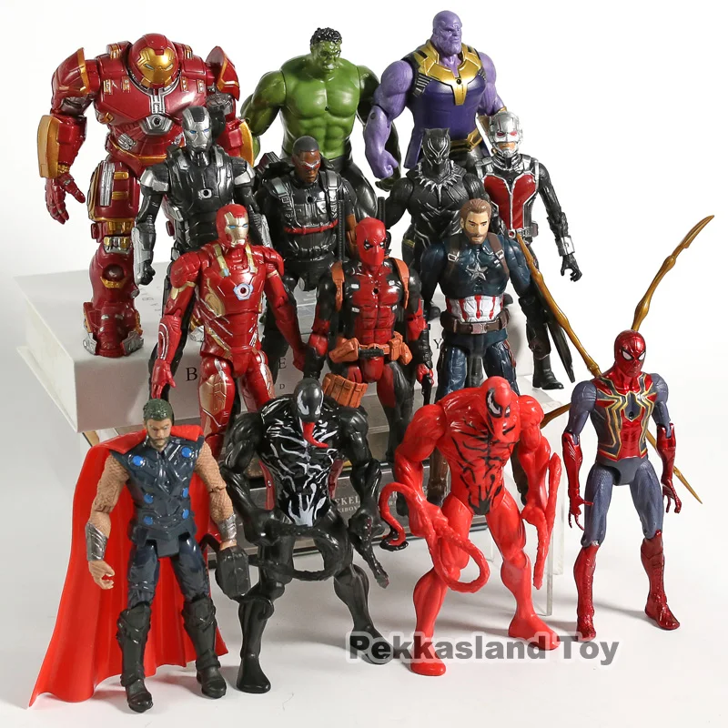 Marvel Мстители яд Карнаж Человек-паук танос Тор Дэдпул халкбастер Железный человек Черная пантера фигурка Модель Кукла Подарки