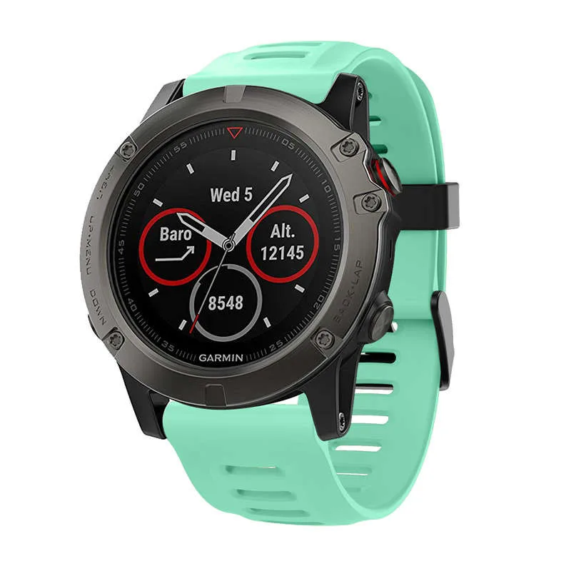 Colorful Soft Silicone Sport Band for Garmin Fenix 3/3HR Wrist Bracelet Strap 5X5X Plus Replacement Watch | Наручные часы