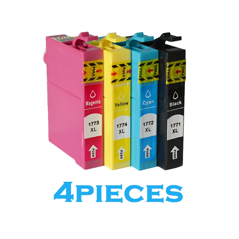 Для печатающей головки Epson картриджи с чернилами T1771 T1772 T1773 T1774 Expression Home XP 30 102 202 302