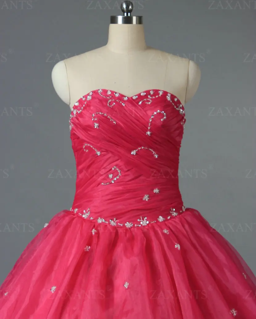E1043 Милая Органзы Бисера Бальное платье Пром Quinceanera Платья Мода | Свадьбы и