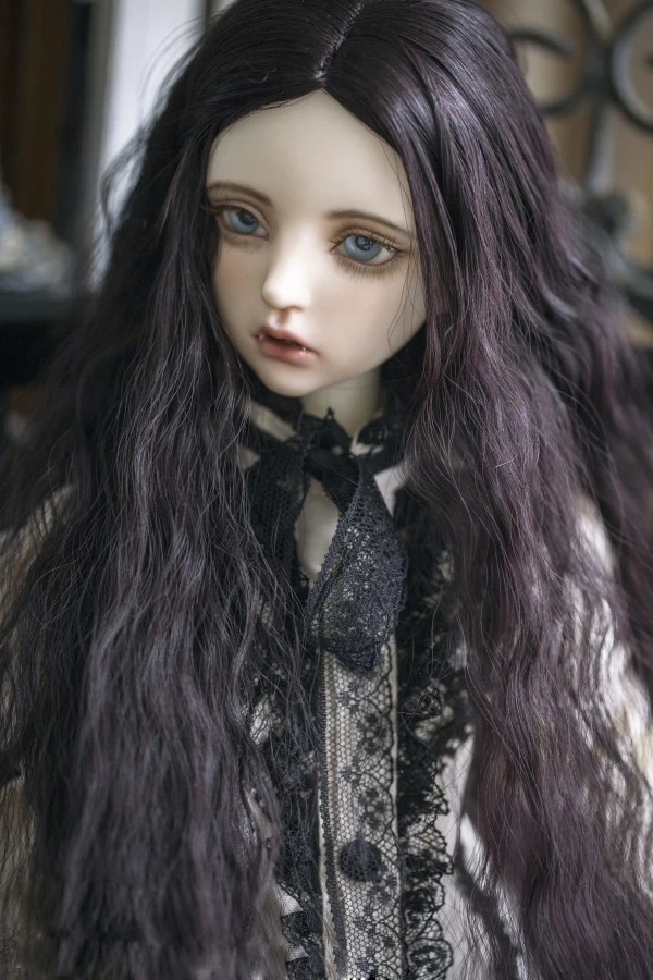 Парики Для шарнирных кукол вьющиеся волосы для 1/3 BJD DD SD размер куклы фиолетовые